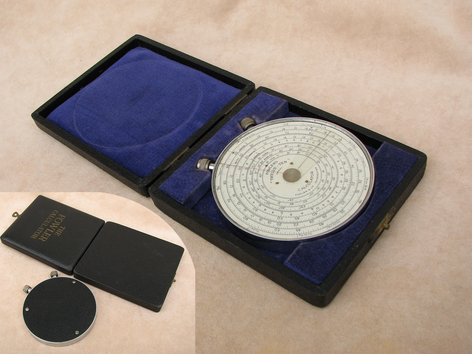 Fowlers Twelve Ten architects calculator in special presentation case